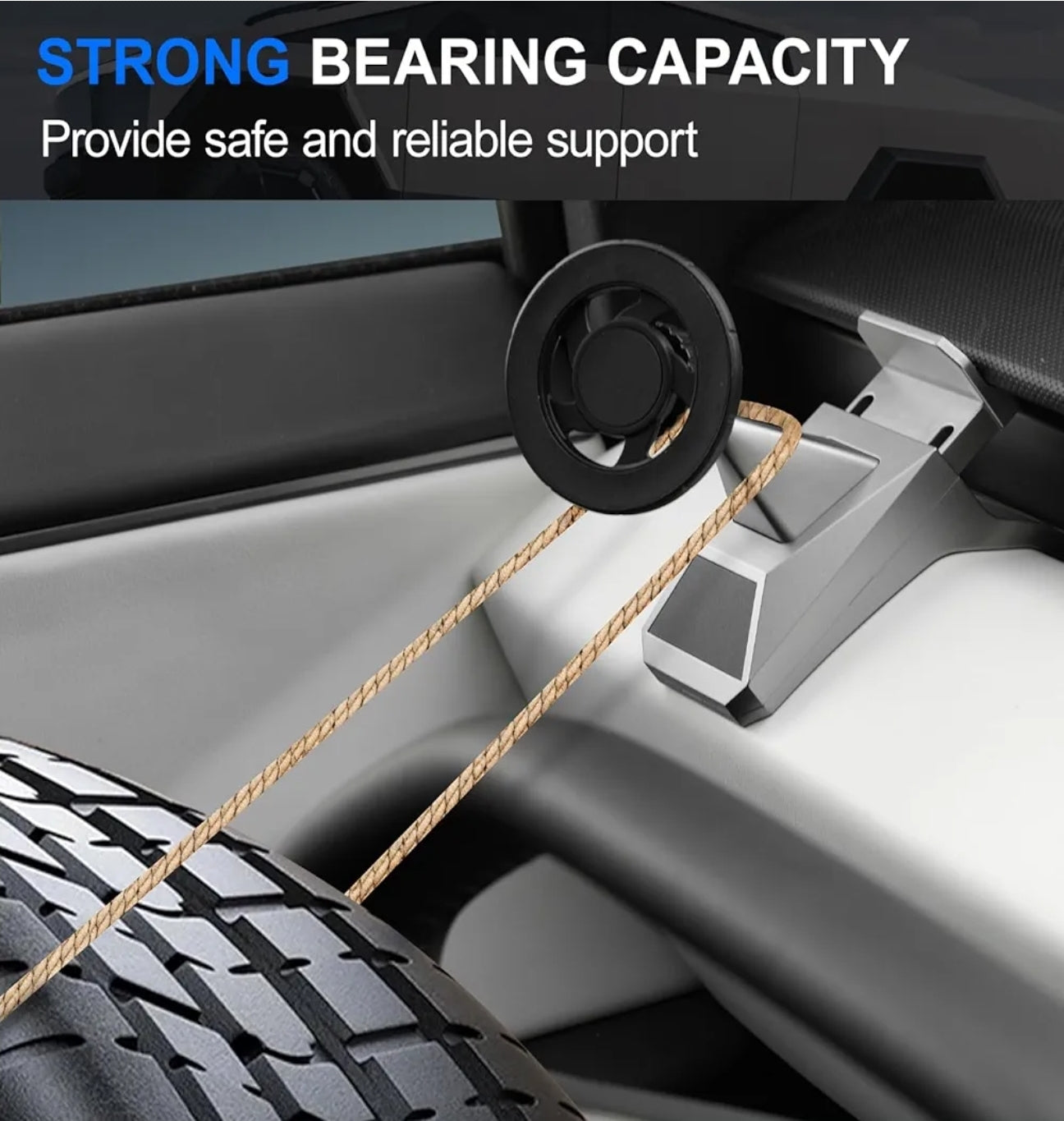 ELECFRESH Phone Mount for Tesla Cybertruck Fit for All Phone Magnetic Phone Holder for Cybertruck Accessories Can be Adjusted 360° (Model)