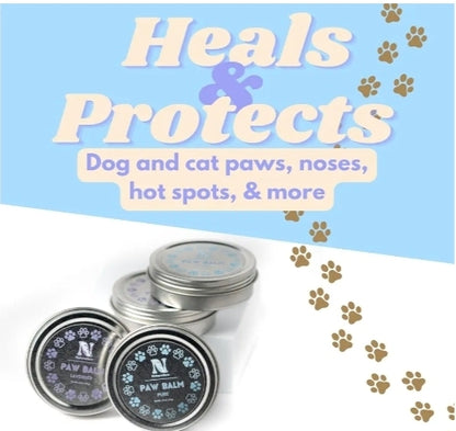 Naturallow Tallow Unscented Paw Balm 2oz Tin - 100% Organic All Natural and Lick-Safe - Protects from Cracks & Wounds Food Grade Ingredients