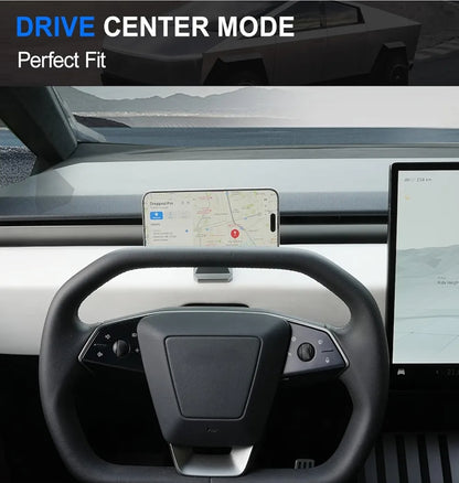ELECFRESH Phone Mount for Tesla Cybertruck Fit for All Phone Magnetic Phone Holder for Cybertruck Accessories Can be Adjusted 360° (Model)